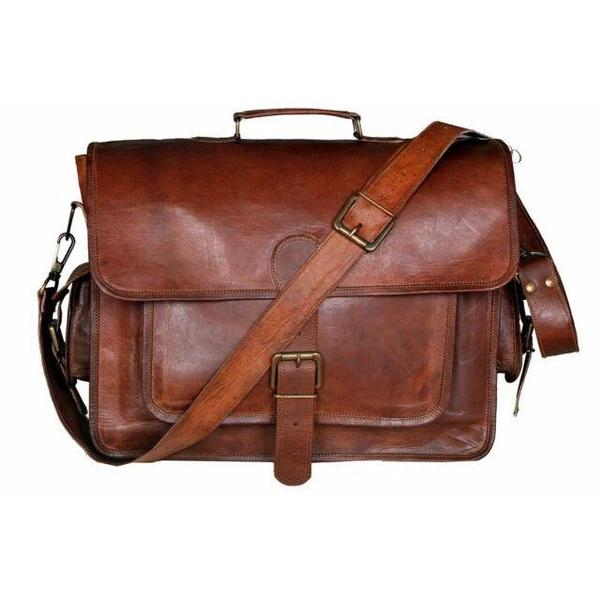 Oak Handmade Leather Messenger Bag